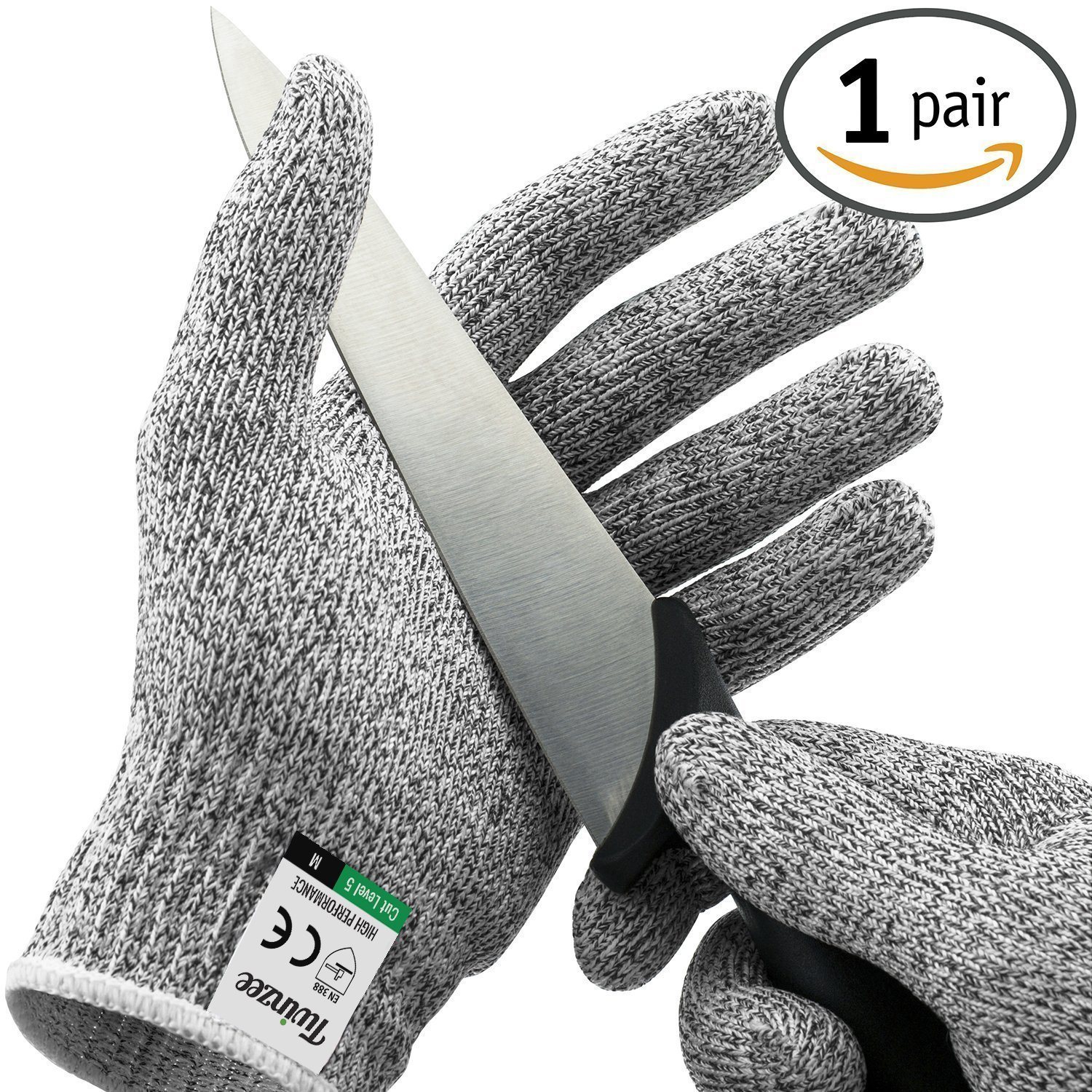 Paire de Gants Anti-Coupures Ezlife Gant Cuisine Protection de Niveau 5  Norme en 388 Gants de Travail Cuisines Jardinage Bricolage - Cdiscount  Maison