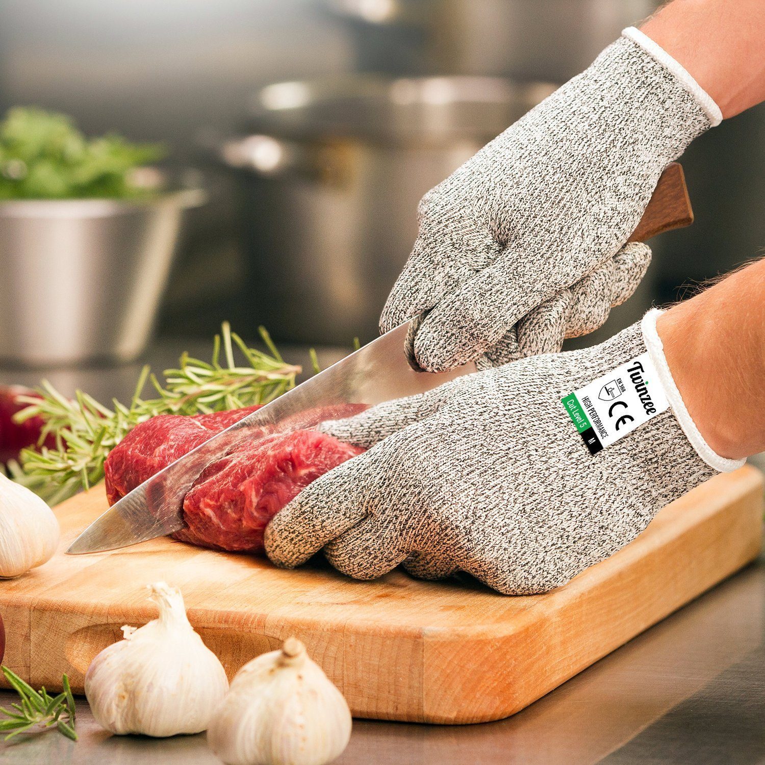 Gants anti-coupure certifié EN388 niveau 5 - Twinzee