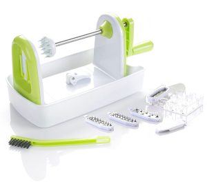 stainless steel Universal Twinzee 5 in 1 Compact Ideal for Slicing Fruit and Vegetable Mandoline 